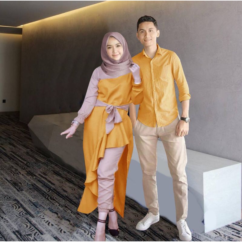 4wrna ZR cp mustika / Baju pasangan muslim murah / Baju pasangan terbaru