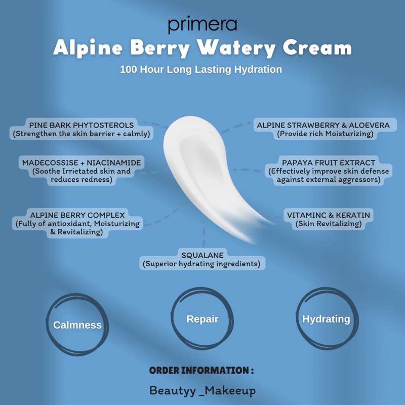 Primera Alpine Berry Watery Soothing Gel Cream 50ML