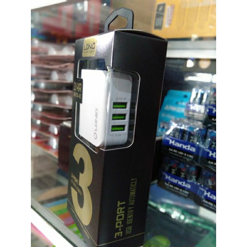ADAPTOR LDNIO 3-PORT USB 3,4A