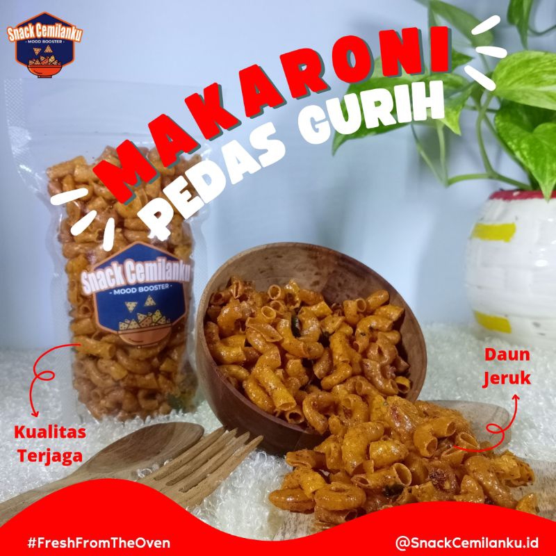 

Snack Cemilan Makaroni Bantet Bantat Daun Jeruk 300 Gram