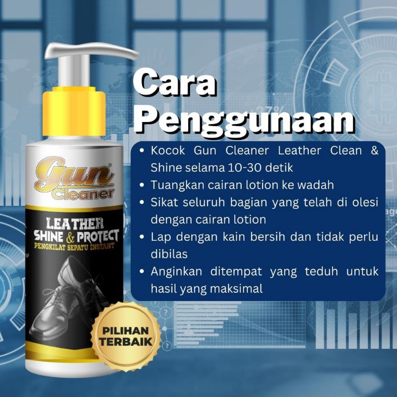 Pengkilat Sepatu Gun Cleaner Leather Shine And Protect