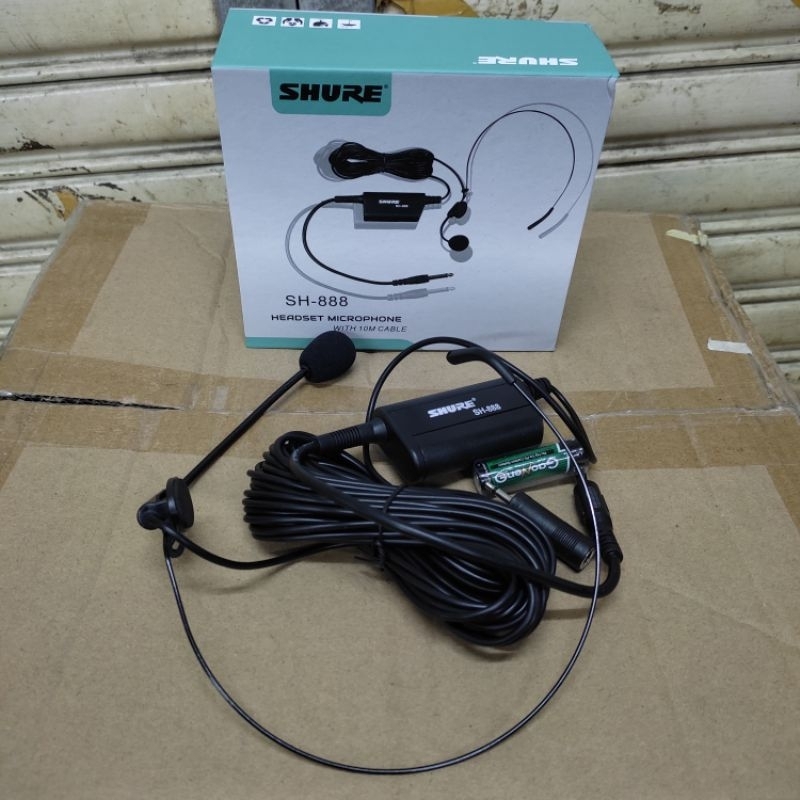 Mic Headset Mic Imam Shure SH-888 bando