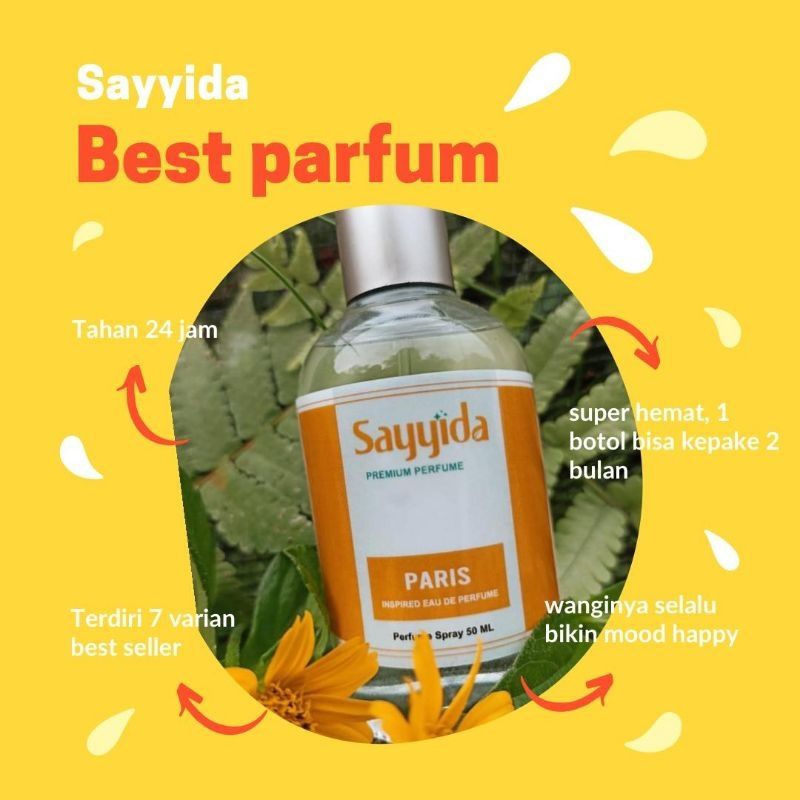 SAYYIDA Parfum Viral Premium 50ml Non-alkohol