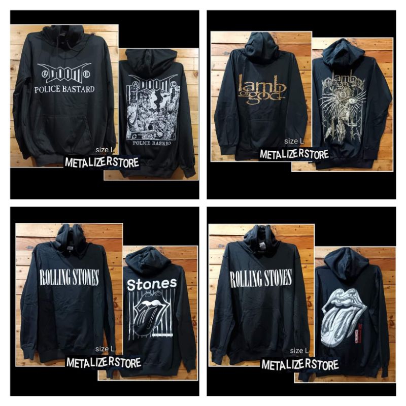 Sweater Musik Metal Rock Band Doom , Lamb Of God , Rolling Stones