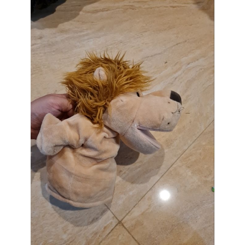 PRELOVED BONEKA SINGA PUPPET ANAK BAYI BALITA BERCERITA IMAJINASI SENSORIK MONTESORI MAINAN