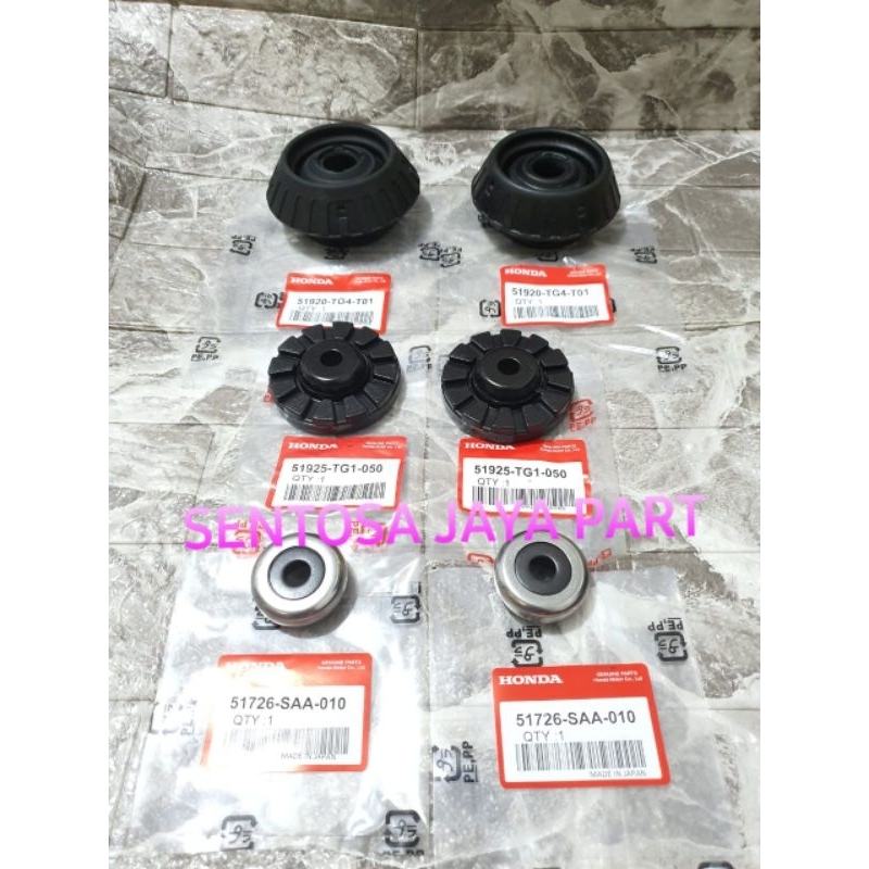 KARET SUPPORT DEPAN BRIO FREED MOBILIO BRV 6PC +BEARING+TATAKAN ASLI KOMPLIT