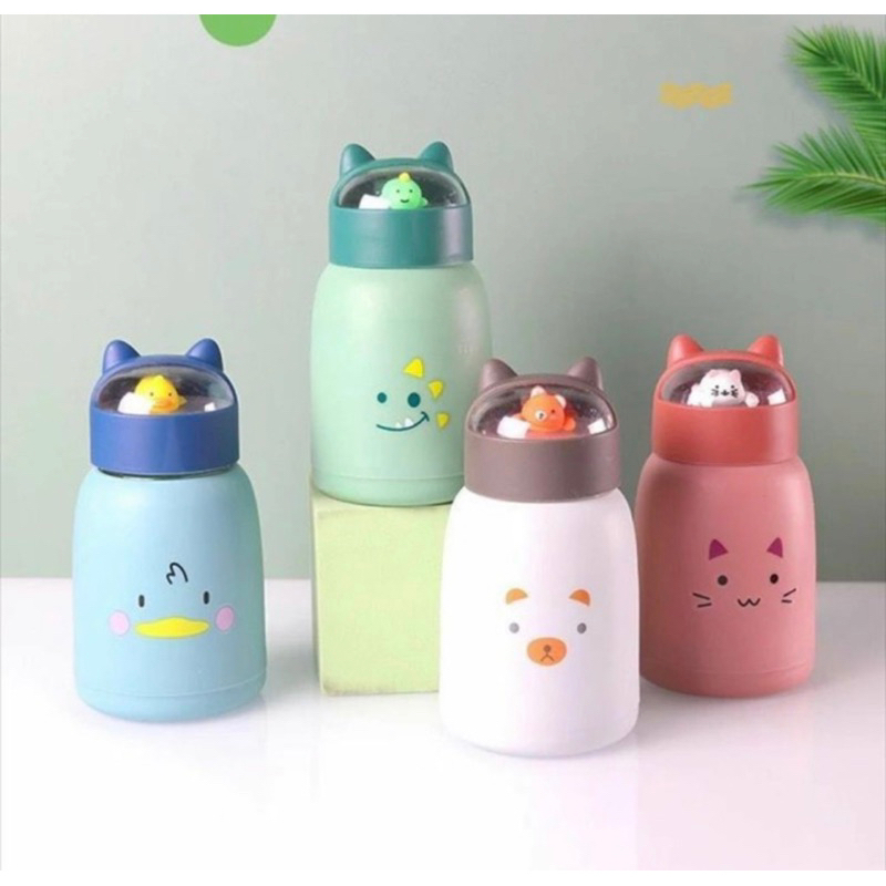 Botol Minum Kaca Karakter CAT Botol Kaca 360ml Bpa Free Gambar Kartun - Botol Minum Kaca Cat 360ml -