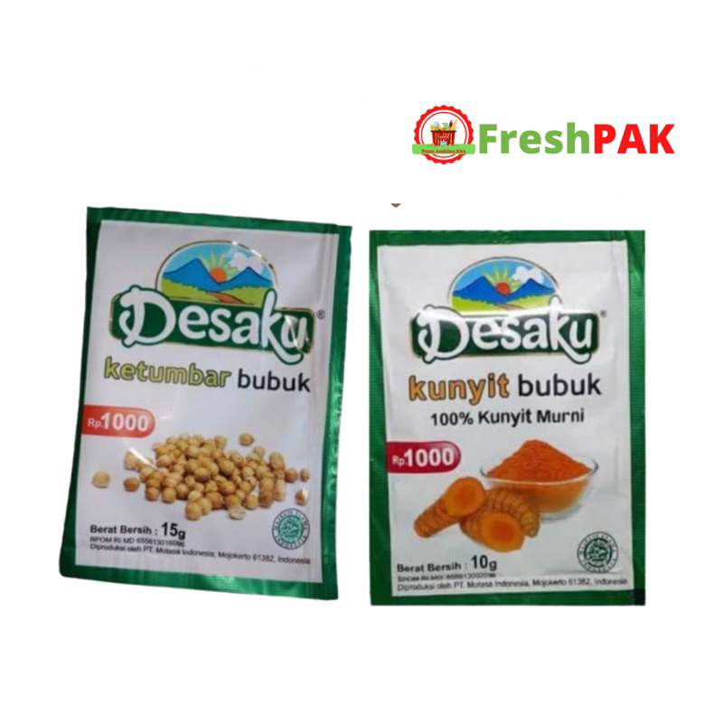 

FreshPAK - Desaku Bumbu Kunyit / Bumbu Ketumbar / Perbungkus 50gr