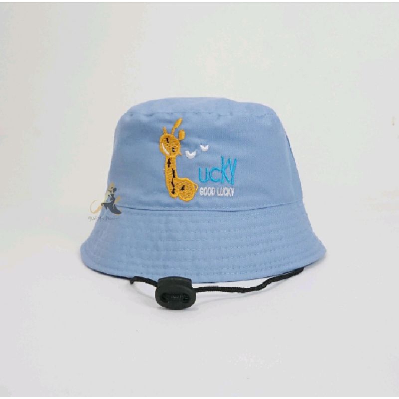 Topi Bucket hat anak good lucky premium quality (usia 2-8th)