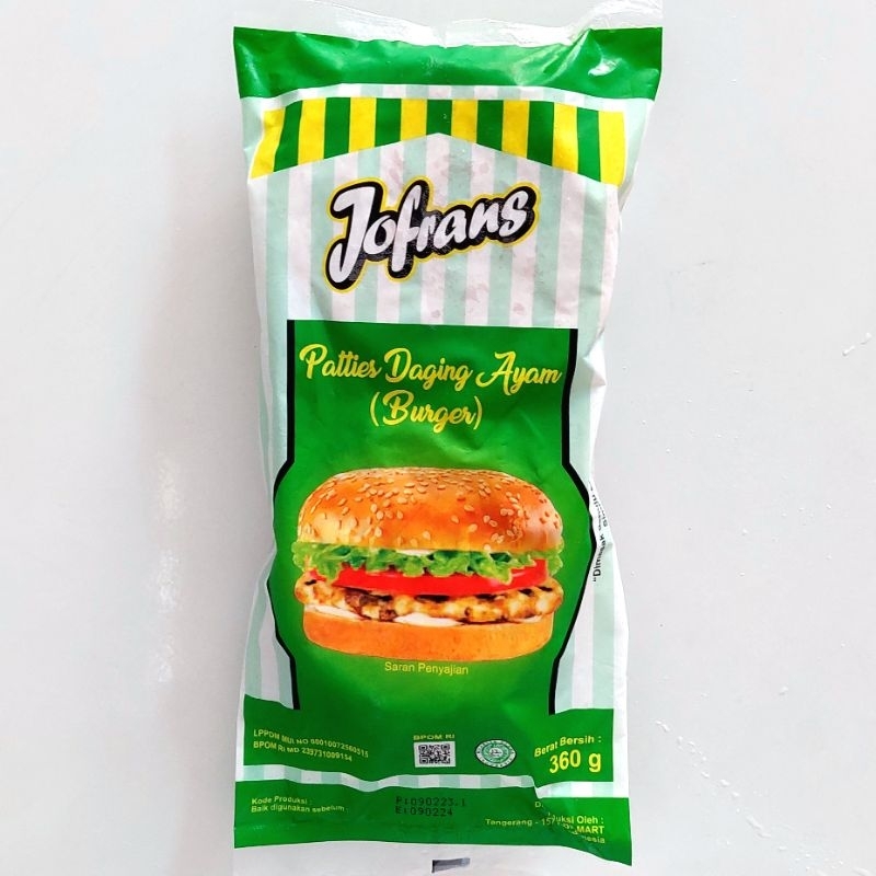 

Jofrans Patties Daging Ayam 360g isi 6