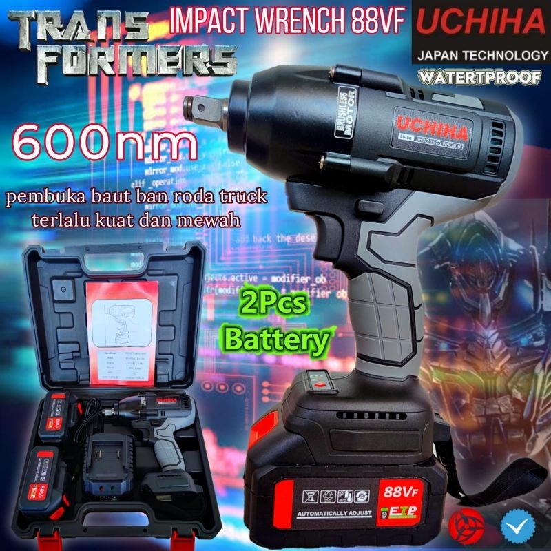 PROMO mesin pembuka baut mobil 88vf Impact wrench uciha 88vf uchiha mesin pembuka baut ban roda mobi