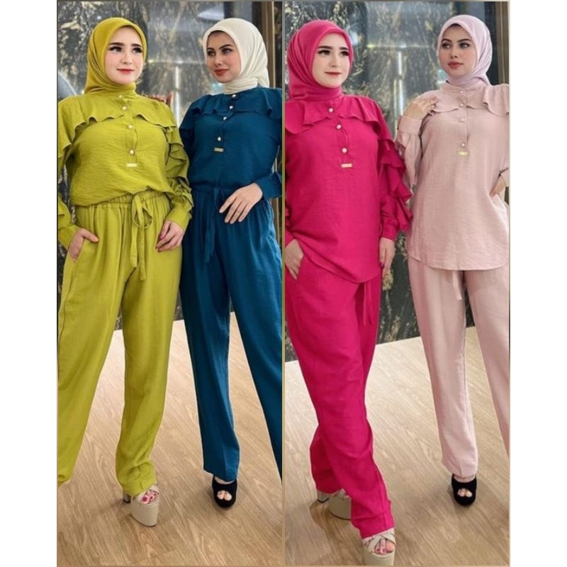 One Set Celana Rempel Dada by Shellasaukia