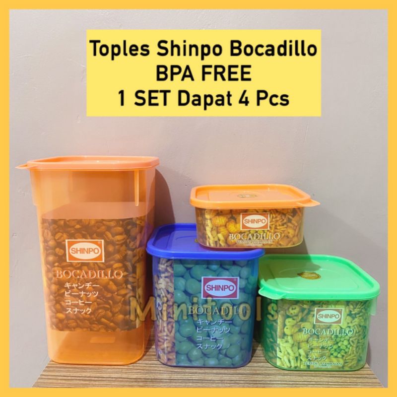 Toples Plastik Tempat Makanan Shinpo 304 Brocadilo