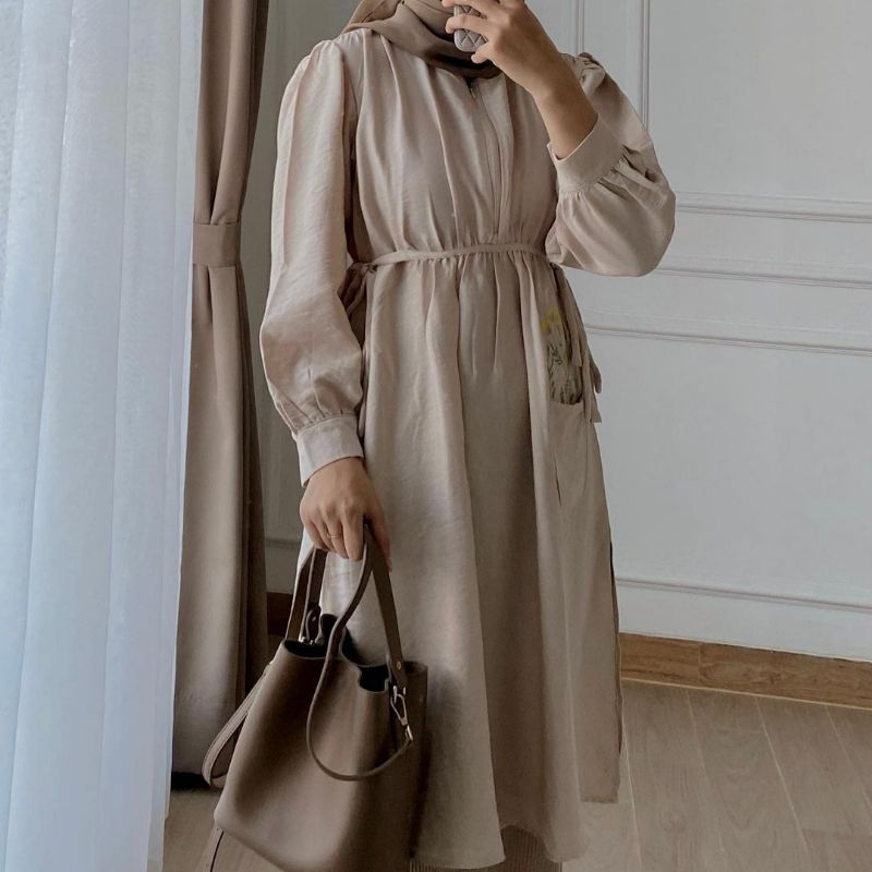 Korean Embroidery Linen Midi Busui Non Busui