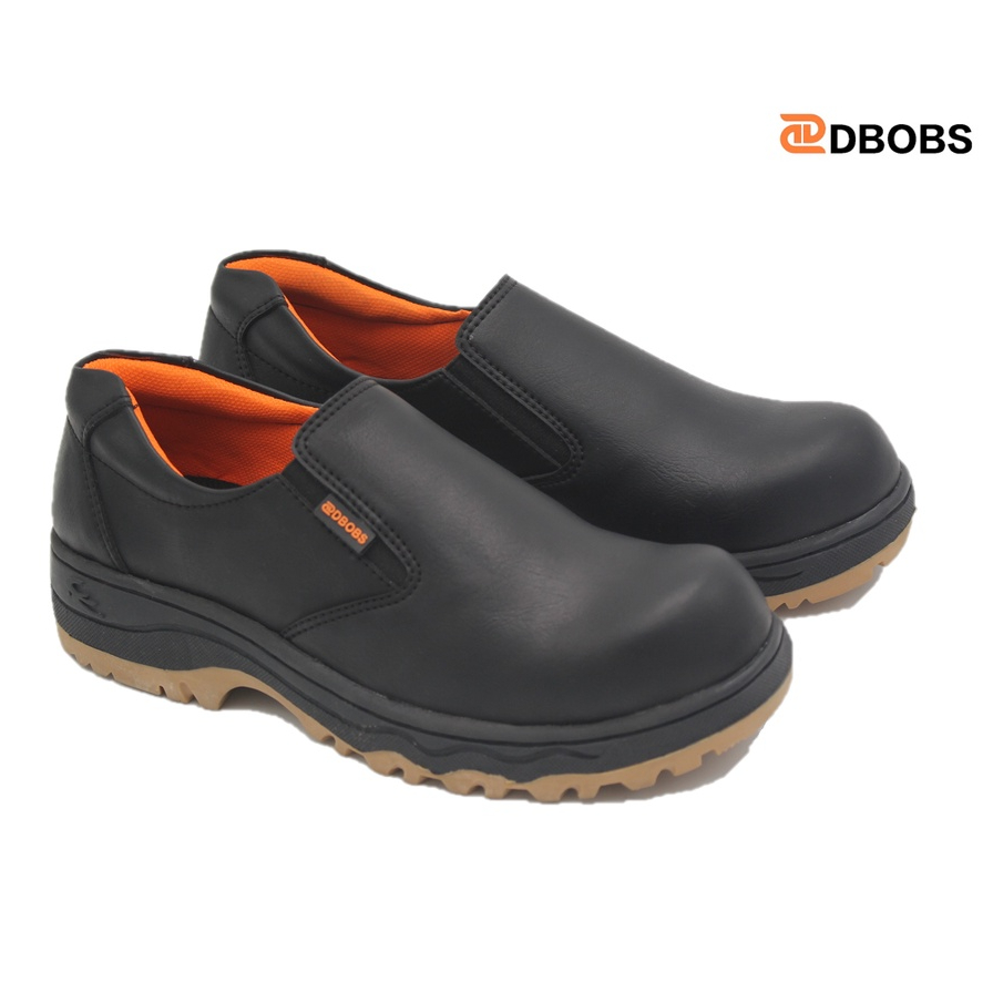 Sepatu Safety Shoes Slip On DBOBS  Celyn Pendek Pria Kerja Original Ujung Besi Septi Tanpa Tali Slop