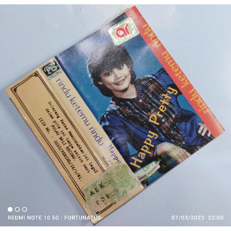 Kaset Happy Pretty album Rindu ketemu Rindu