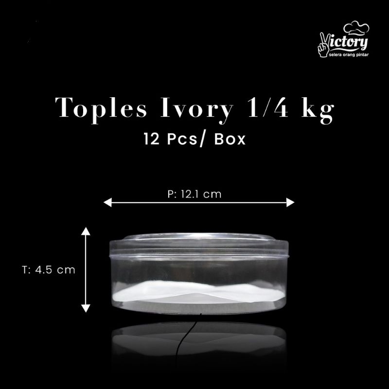 (12 pcs) Toples Ivory 250 gr/Toples nastar/Toples kue kering
