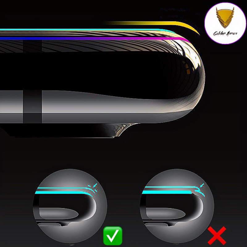#Golden Armor# Premium Tempered Glass IPHONE Super Clear Glass Anti Static Anti Dust Anti Gores