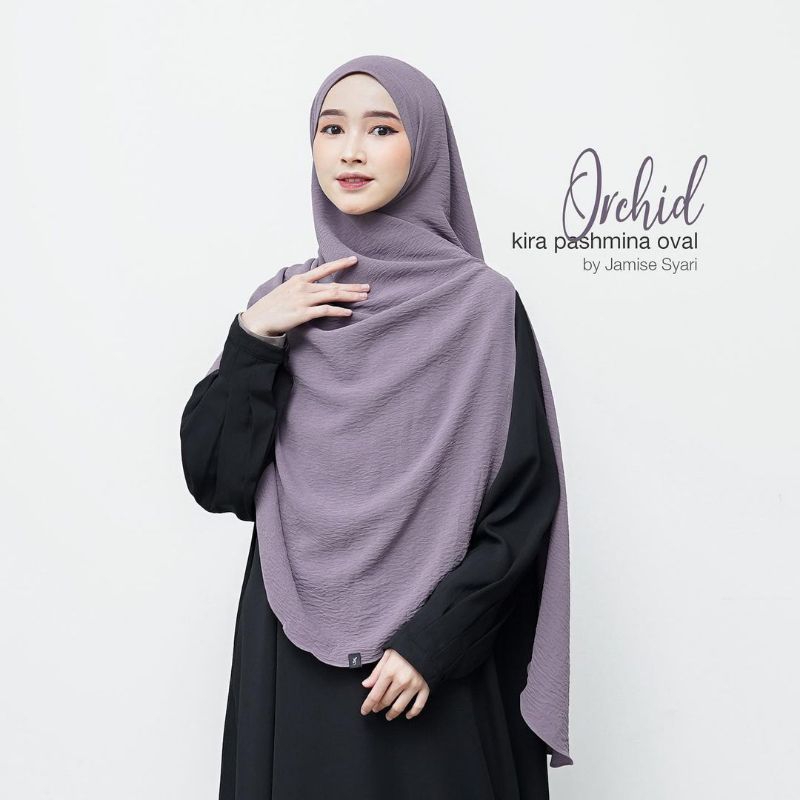 Jamise Syari | Kira Pashmina Oval /Pashmina Crinkle Airflow / Pashmina Syari/ Pashmina Malaysia Wani