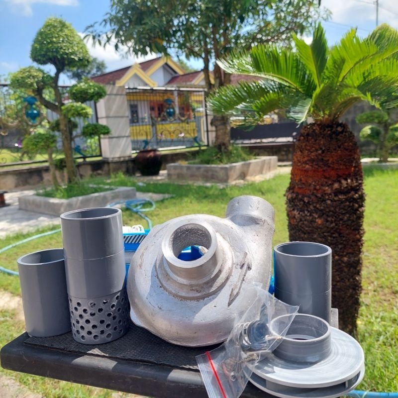 alkon keongan pompa air modifikasi 1,5 inch cor alumunium