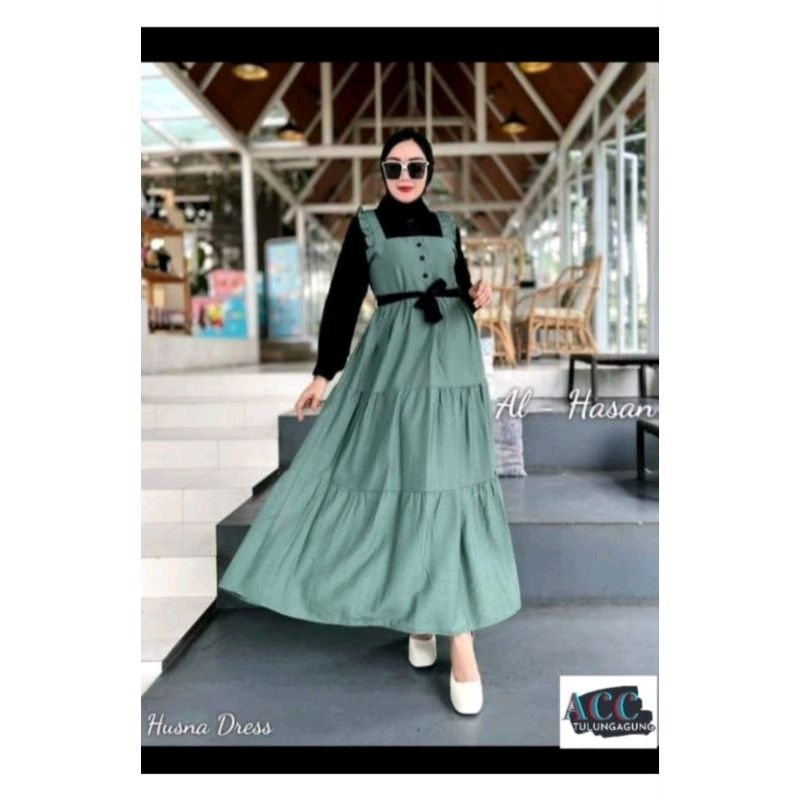 GAMIS SUSUN POLOS REMAJA OVERALL KOMBINASI CANTIK