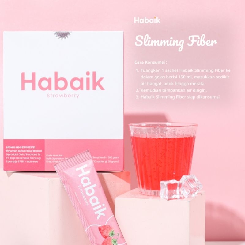 

habaik slimming fiber lychee 1 box 10 sachet 20gr