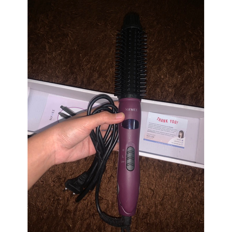 Catokan NVMEE - Catokan Sisir 4in1 Keriting Lurus Blow Mars Hair Styler Second