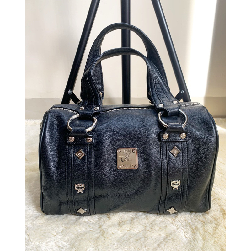 Mcm authentic original preloved bekas Seken second tas black hitam