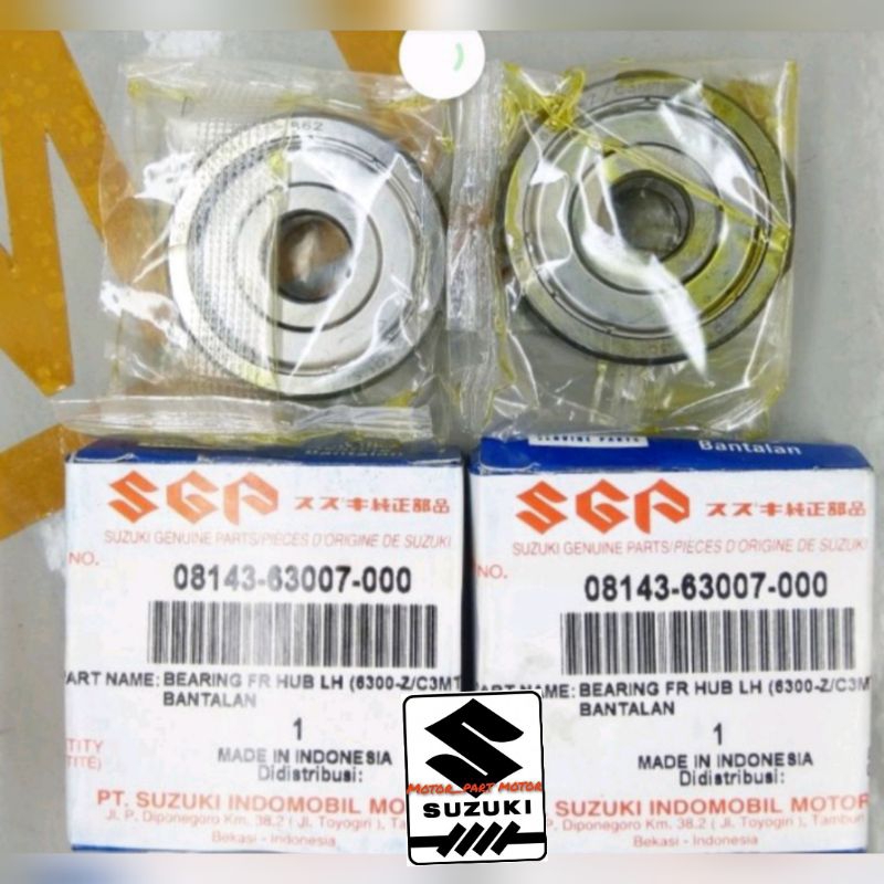 bearing Bering laher klaher roda depan 6300 satria 2 tak lumba hiu lscm Malaysia ORI SGP isi 2