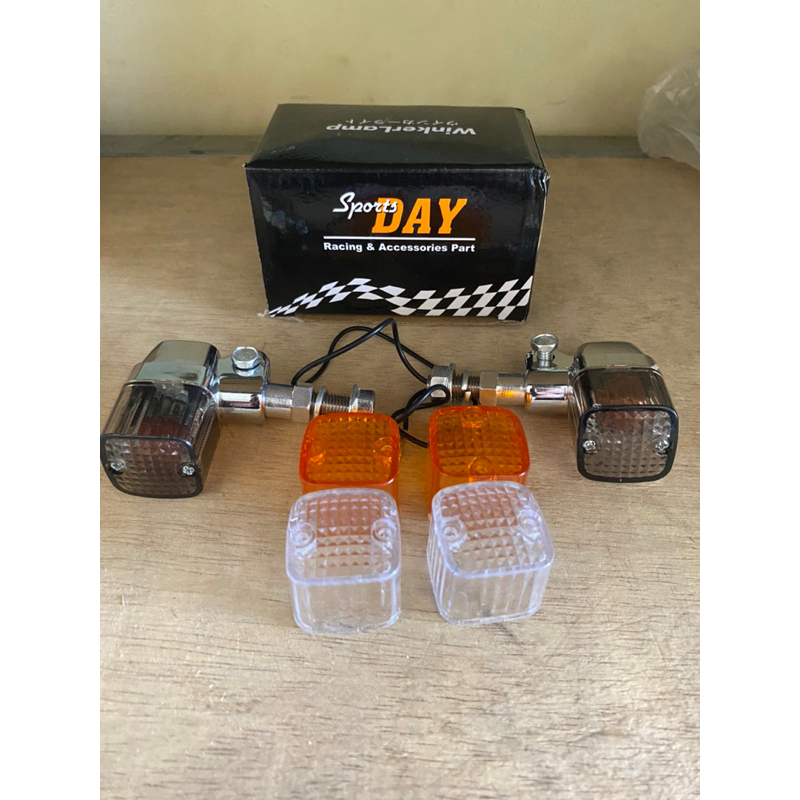 SEIN PALU BULAT RITING PALU KOTAK KACA HITAM SMOKE MIKA HITAM SMOKE MERK DAY