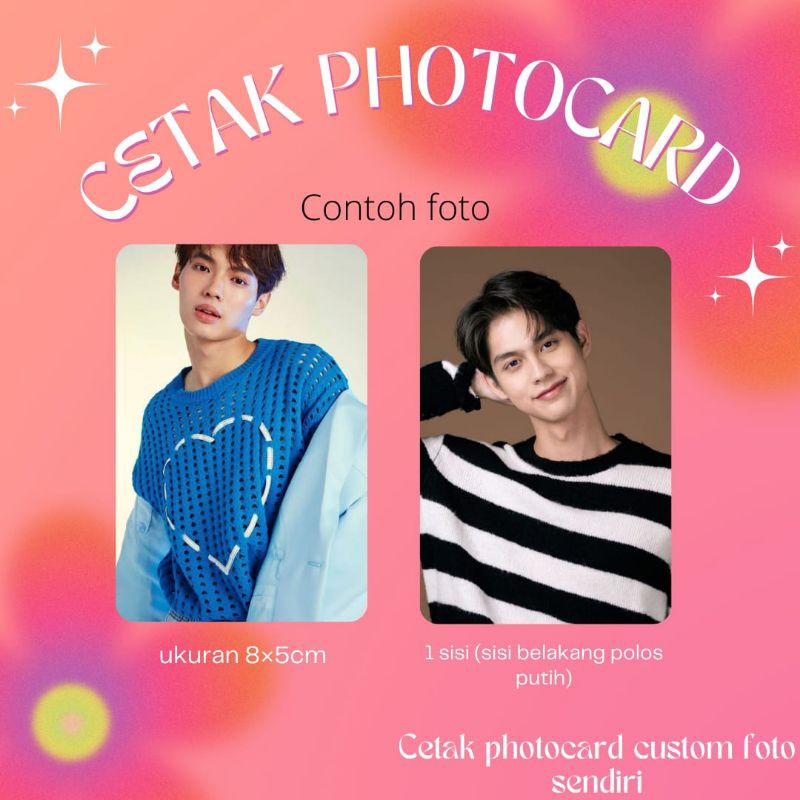 PHOTOCARD CUSTOM GAMBAR SENDIRI 1 SISI BY BUBBLESSHOP