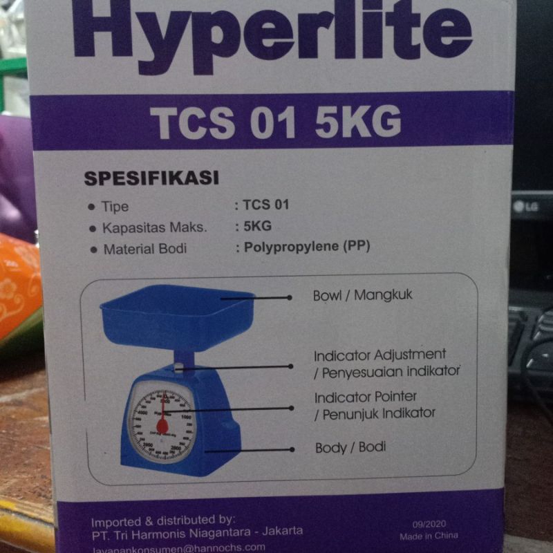 Timbangan Dapur Analog Hyperlite 2 kg / 3 kg / 5kg Timbangan Serbaguna