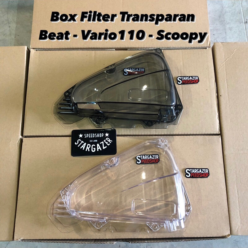 Box Filter Udara Transparan Beat Vario 110 Scoopy FI ESP Cover Tutup Variasi