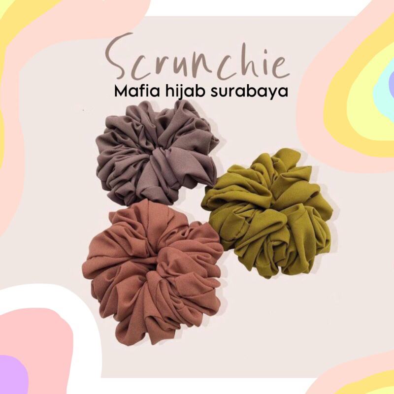 SCRUNCHIE/IKAT RAMBUT/KUNCIRAN RAMBUT SCRUNCHIE