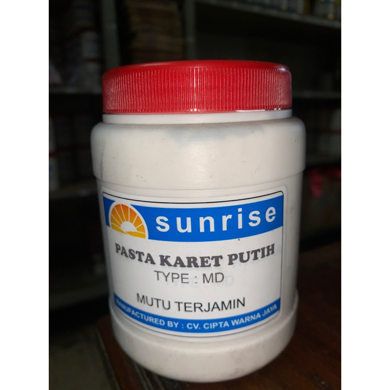 

SUNRISE PASTA KARET PUTIH MD 500gr RUBBER SABLON KAIN/KAOS