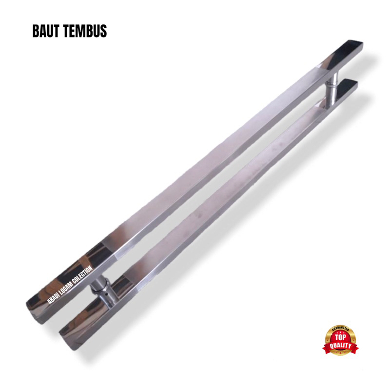handel pintu rumah gagang pintu baut tembus panjang 80cm 100cm tarikan pintu kaca gagang pintu kaca 