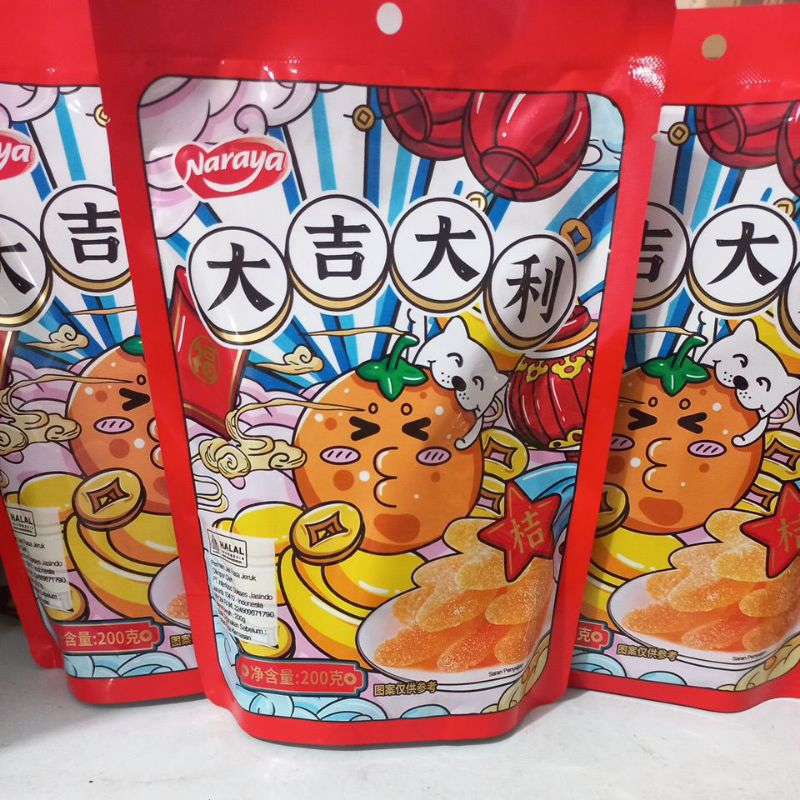 

Naraya Orange Candy Permen Jelly Jeruk Mandarin MINI Spesial 200g