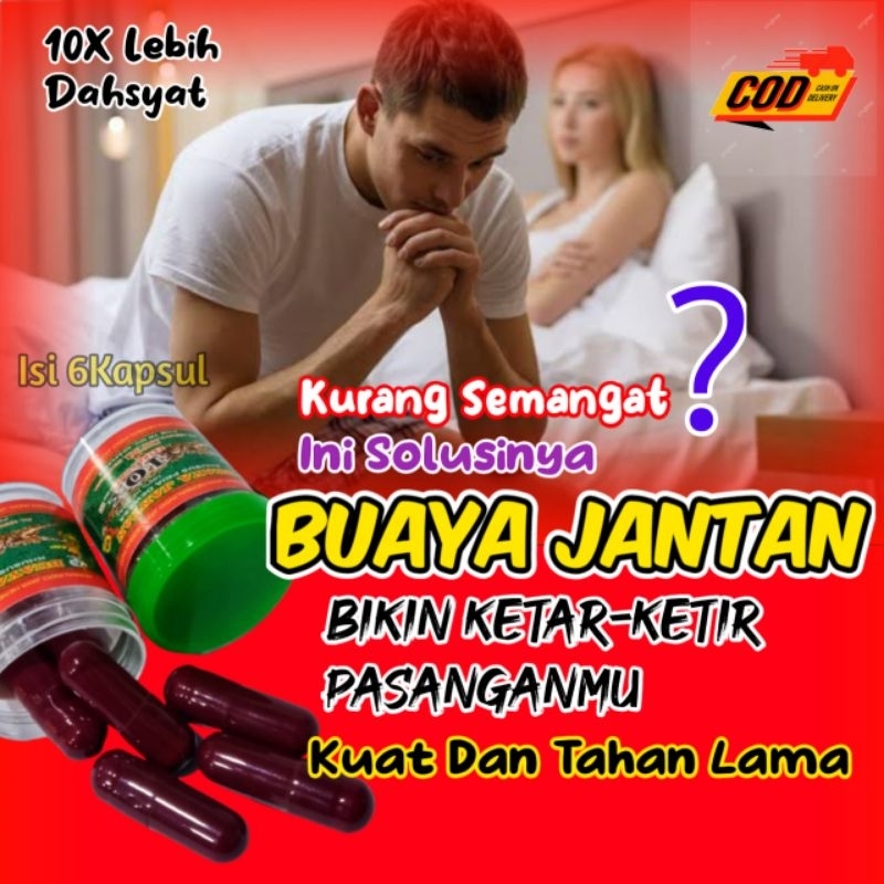 Obat Kuat Pria Tahan Lama Kapsul Buaya Jantan Herbal