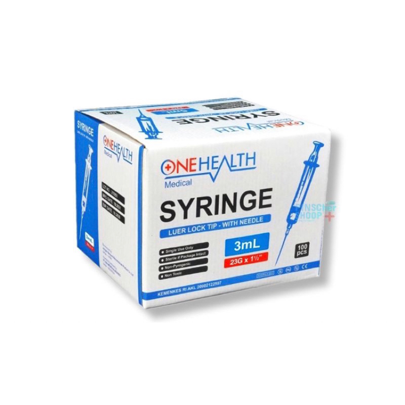 PER BOX SPUIT 3 ML / SYRINGE BOX