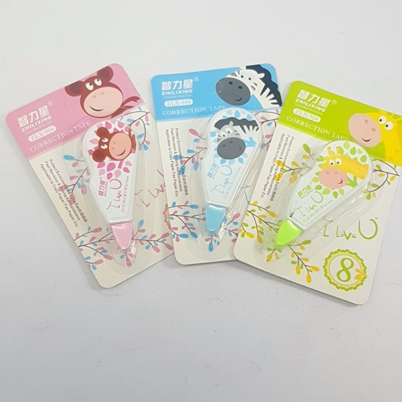 

Correction Tape /Tip-x Rol Kertas Animal ZLX-904