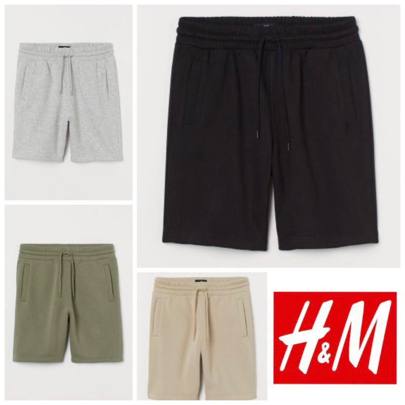 Celana Pendek HnM Unisex Bahan Fleece