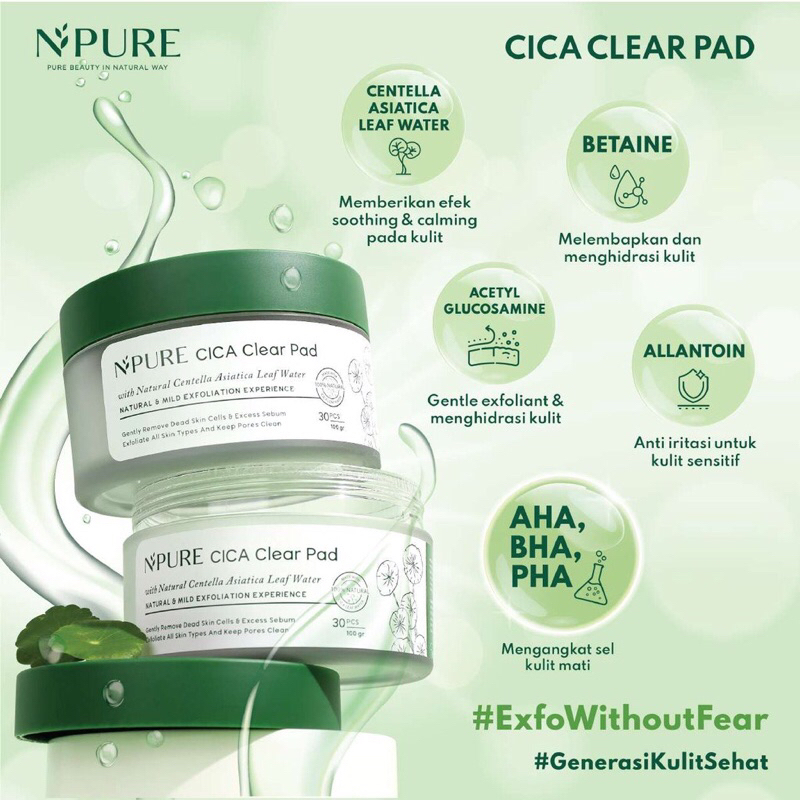 Npure Cica Clear Pad 30pcs 100gr