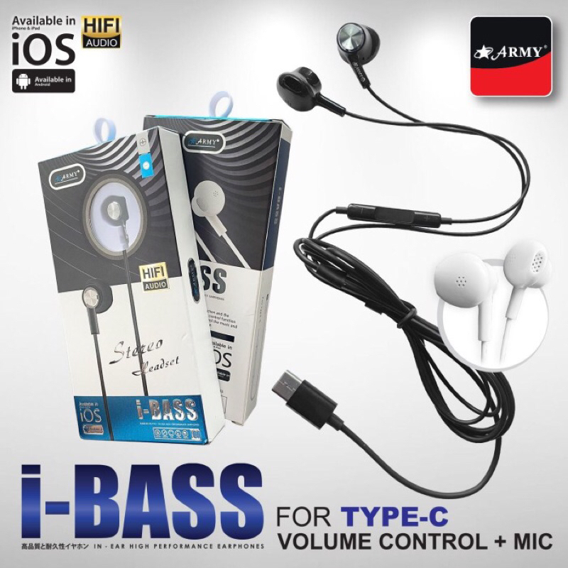 HEADSET ARMY i - BASS COLOKAN TYPE C