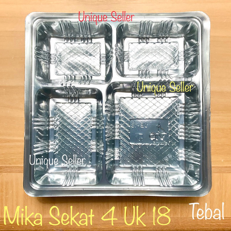 [100 pcs] Mika Sekat 4 untuk dus nasi 18x18 uk 18 isi 100 / Mikat Sekat 4 untuk dus 18 x 18