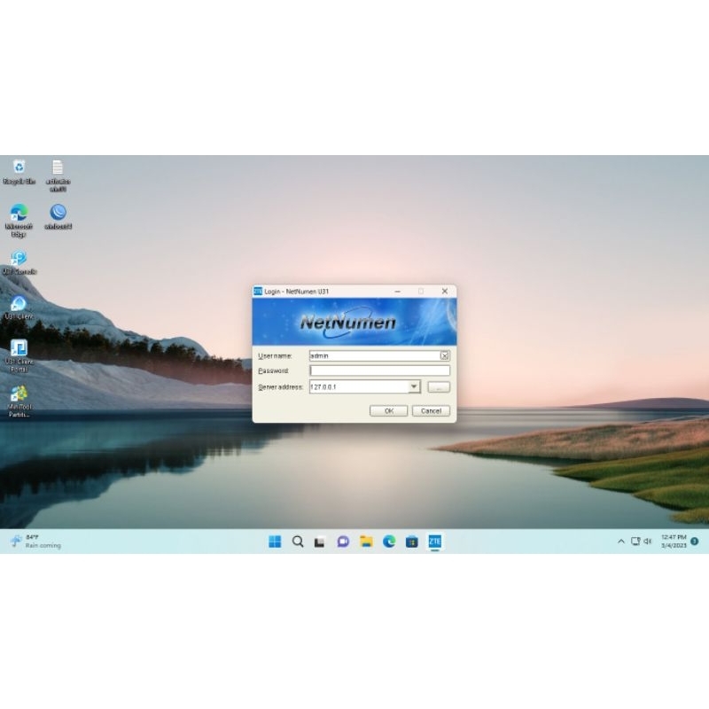 ZTE NMS NetNumen U31 Management System ver 12.13 lisensi sudah tertancap di sofware