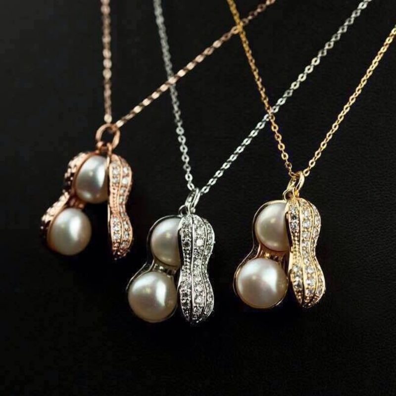 KALUNG PERMATA WANITA XUPING GOLD 24K TITANIUM ANTI KARAT