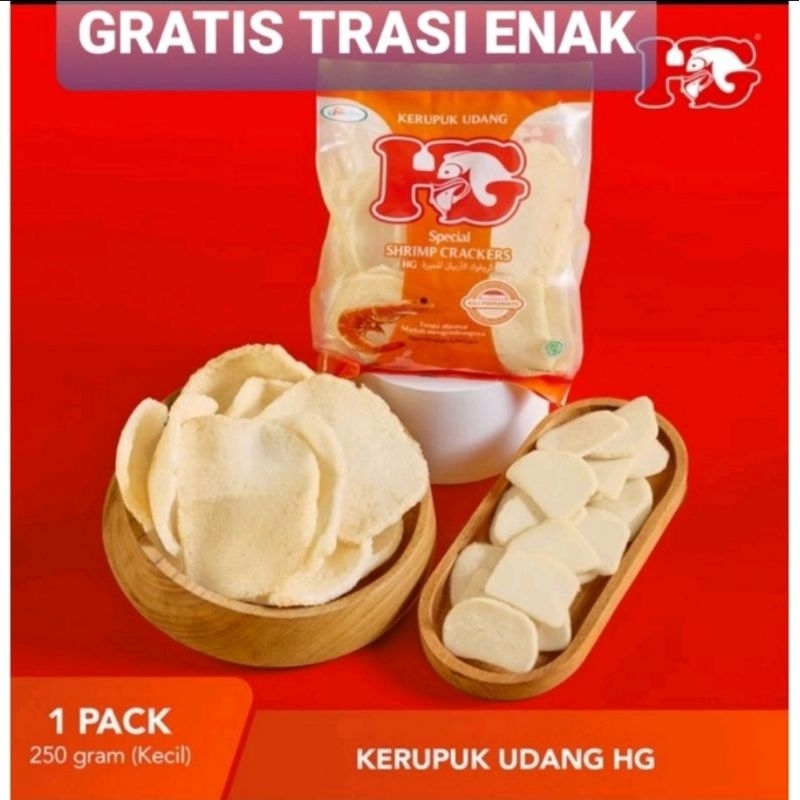 

KERUPUK UDANG kancing HG FOOD 250GRAM KRUPUK 2 GAJAH 1 bal isi 20 bungkus KERUPUK INDRAMAYU ASLI GRATIS TERASI ENAK