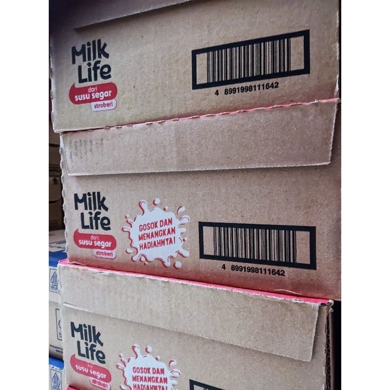 luar surabaya susu milk life dus 200ml 200 ml