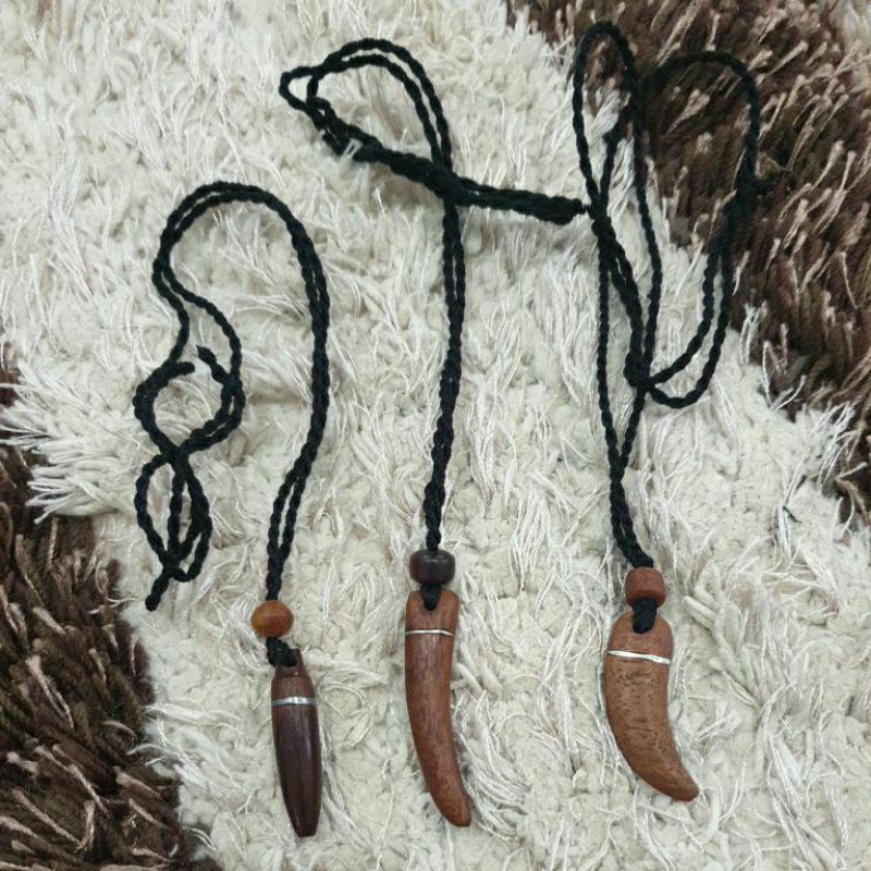 Kalung kayu ulin Manang .kayu bertuah asli  kalimantan