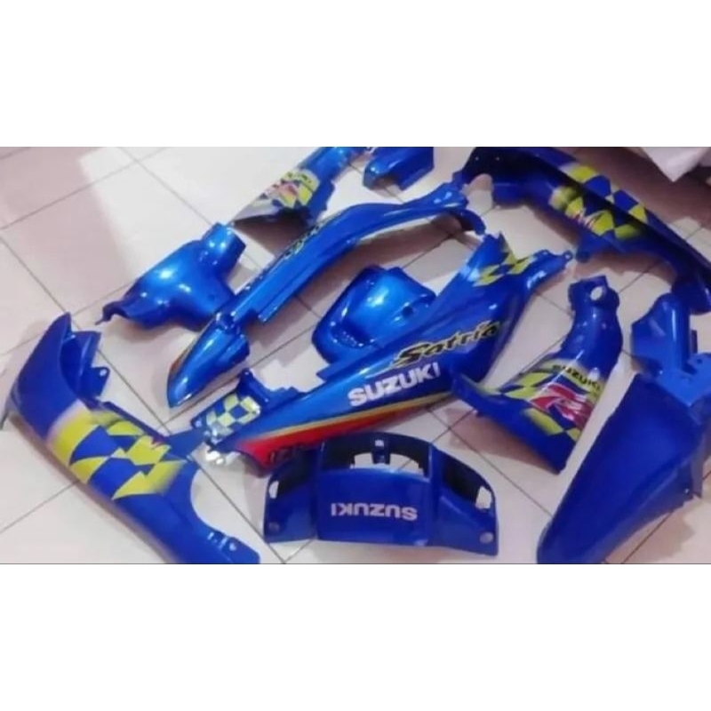 cover set body satria 2tak/satria hiu biru